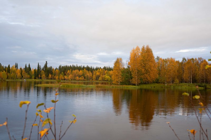 Aussicht vom Schlafplatz in Finnland