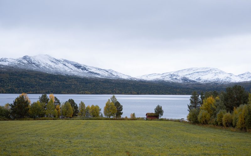 Gezuckerte Berggipfel