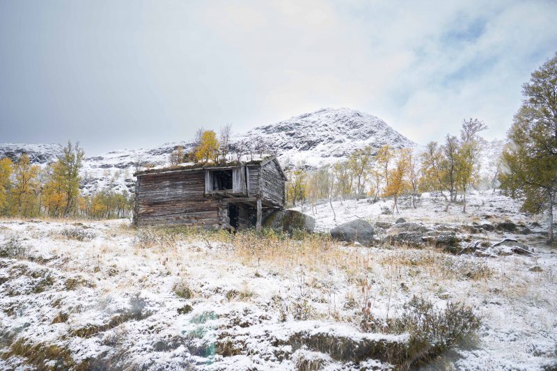 Verschneit im Fjäll