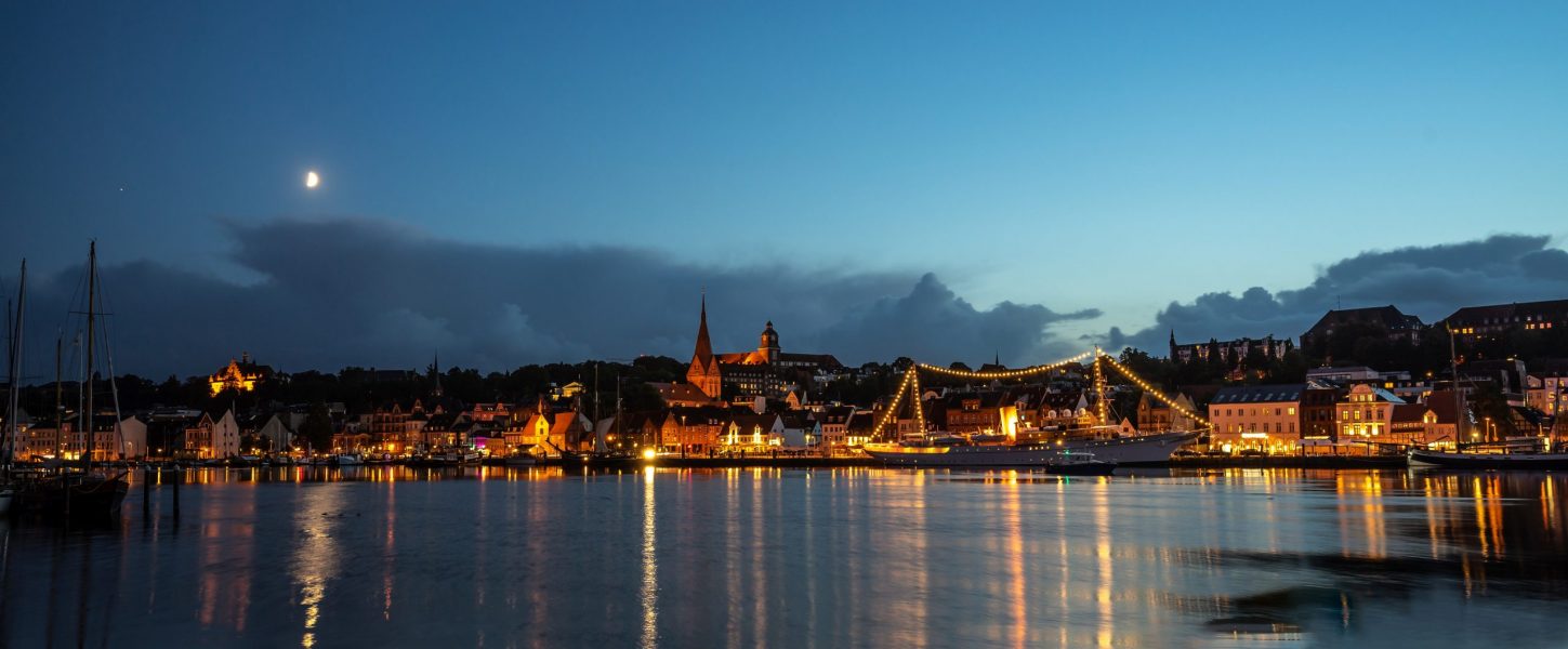 Flensburg, Yacht Dannebrog - Panorama