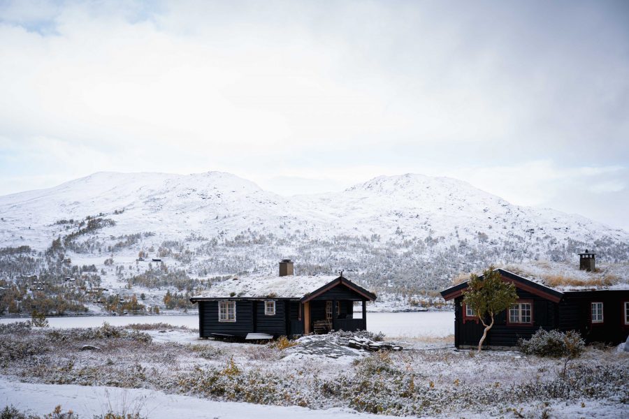Verschneit im Fjäll